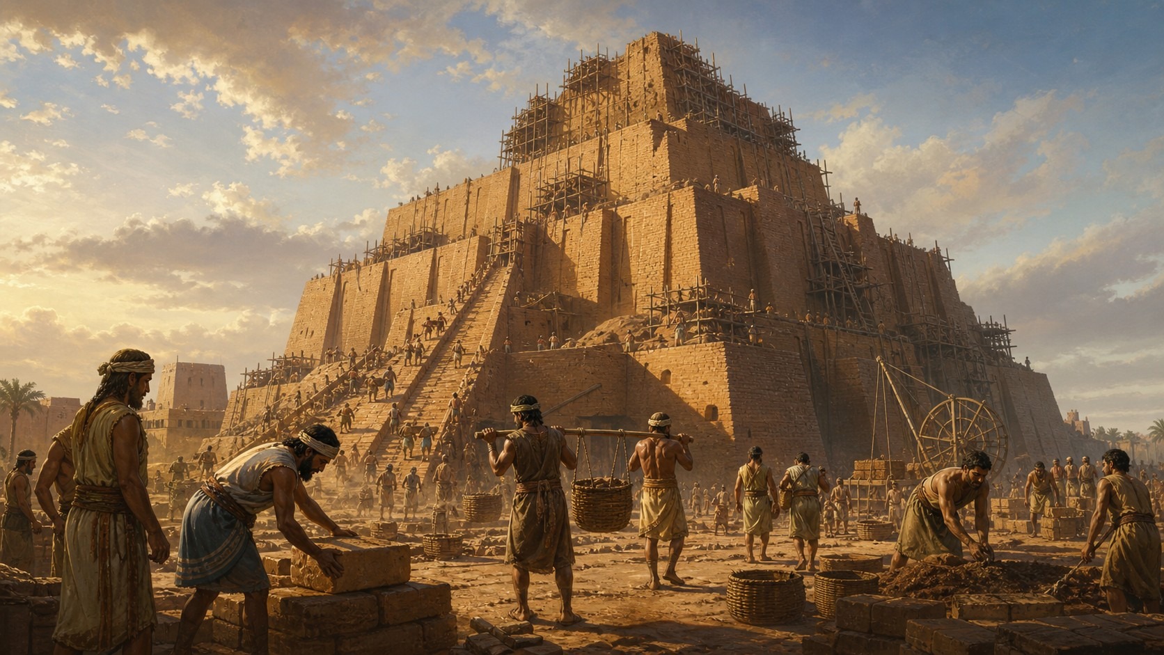 A torre de Babel em construção