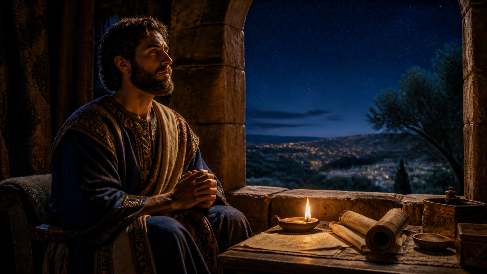 Davi em oração e meditação sobre a herança do Senhor no Salmo 16