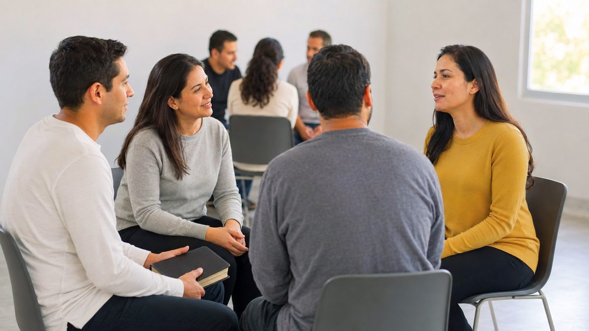 Conversa em Grupos no Culto da Família